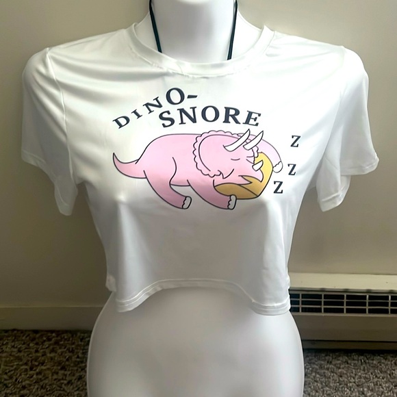 Tops - Dino-Snore Crop Top